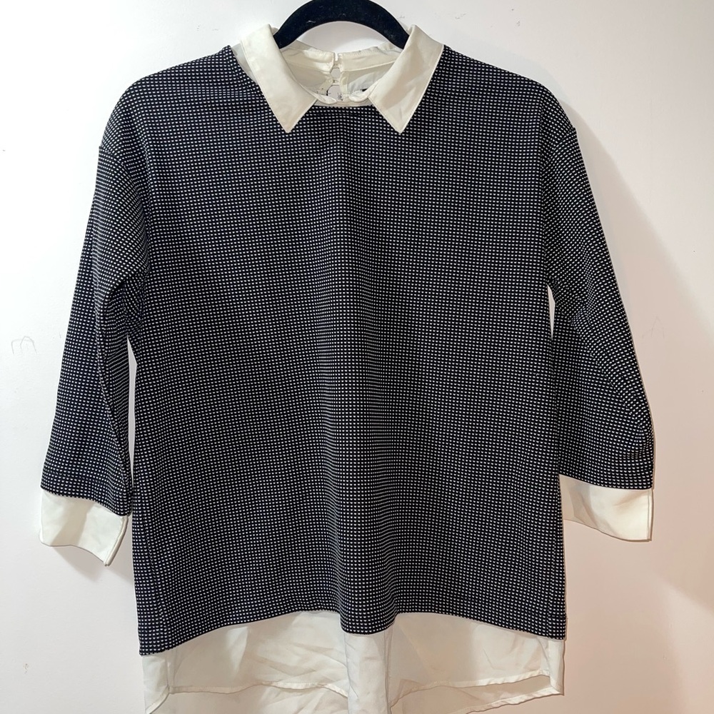 Ann Taylor Petite Ivory Blouse
